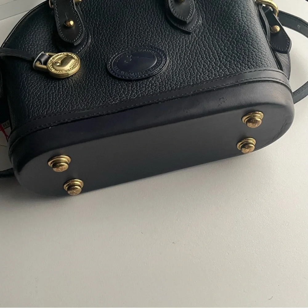Dooney and Bourke Navy Blue Leather Mini Norfolk Bag crossbody bag - Picture 11 of 16